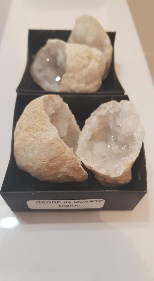 Lithoangel.com, Boutique lithotéhrapie en ligne - L'instant avec les anges - Géode de quartz Maroc