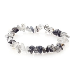 Lithoangel.com, Boutique lithotéhrapie en ligne - L'instant avec les anges - Bracelet quartz tourmaline  chips pierres naturelles
