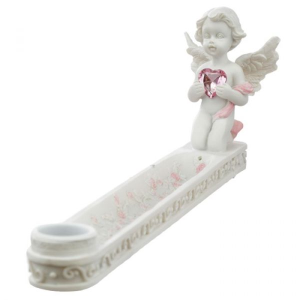 Lithoangel.com, Boutique lithotéhrapie en ligne - L'instant avec les anges - Attrape Cendre d'Encens ange Suivre son Cœur