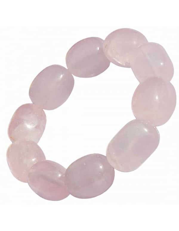 lithoangel - L'instant avec les anges - Bracelet roulé quartz rose